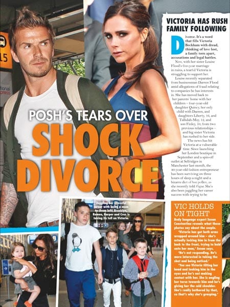 Magazine Article about Victoria and David Beckham