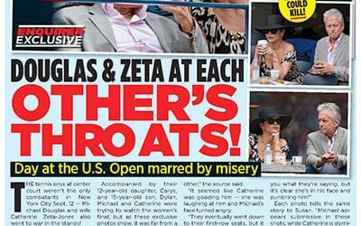 National Inquirer on Michael Douglas and Catherine Zeta-Jones