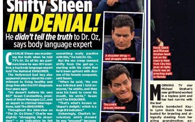 Charlie Sheen’s body language tells the truth