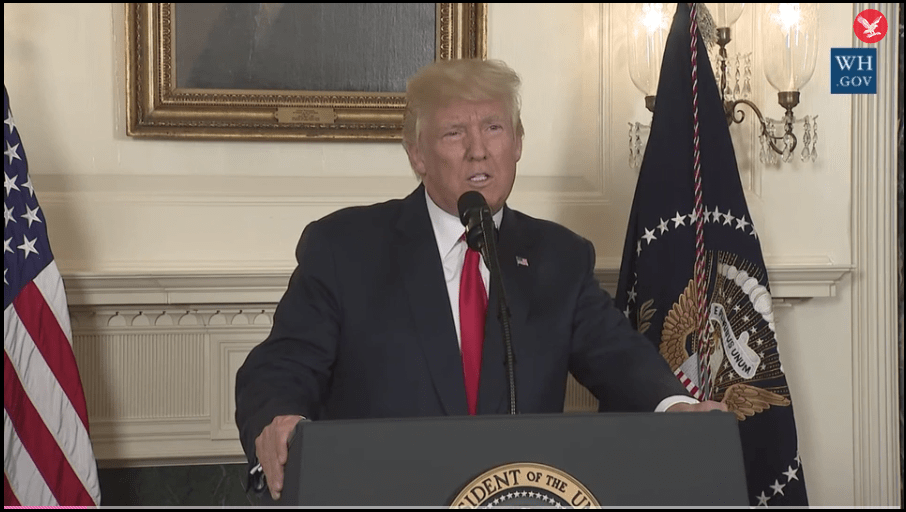 Donald Trump Giving a Speech